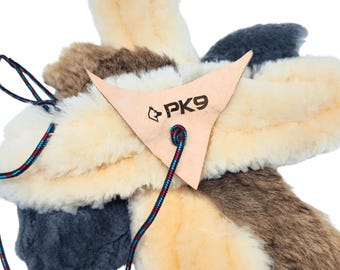 Fluffy Puppy Flirt Pole – Soft Sheepskin Toy for Small Dogs