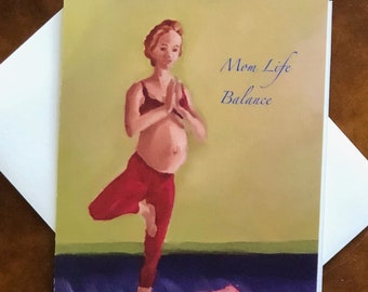 Pregnancy Yoga: Calming Cards for Moms Expecting A Baby