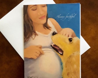 Pregnancy Bonding: Cards for Dog Moms Expecting A Baby