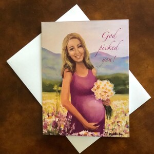 Die Schwangerschaft ist schön: Ermutigende Karten für Mütter, die ein Baby erwarten. Gott hat dich erwählt. Herzlichen Glückwunsch Mama. Hallo Baby. Pinky Versprechen Karten