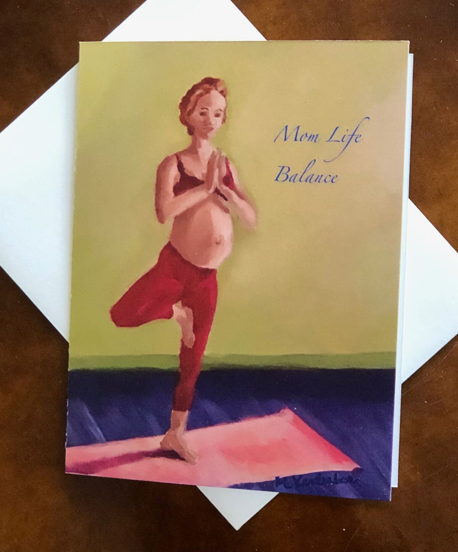 Pregnant yoga cards México