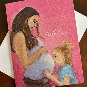 Grande soeur, amour de bébé, promesse d'amour pour les mamans enceintes, famille qui s'agrandit, nouveau-né, goutte d'eau pour bébé, félicitations