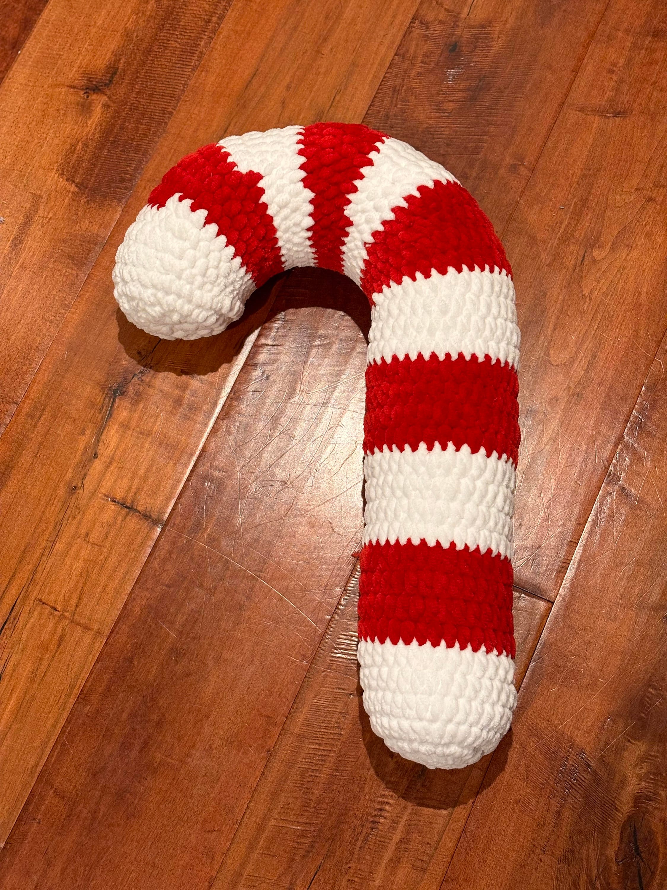 Festive Candy Cane Pillow Crochet Pattern Pottery Barn Dupe Etsy