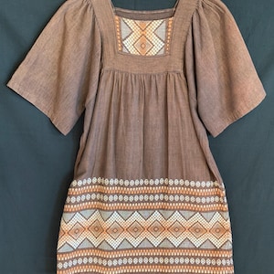 brown mexican dress Brown Mexican Dress