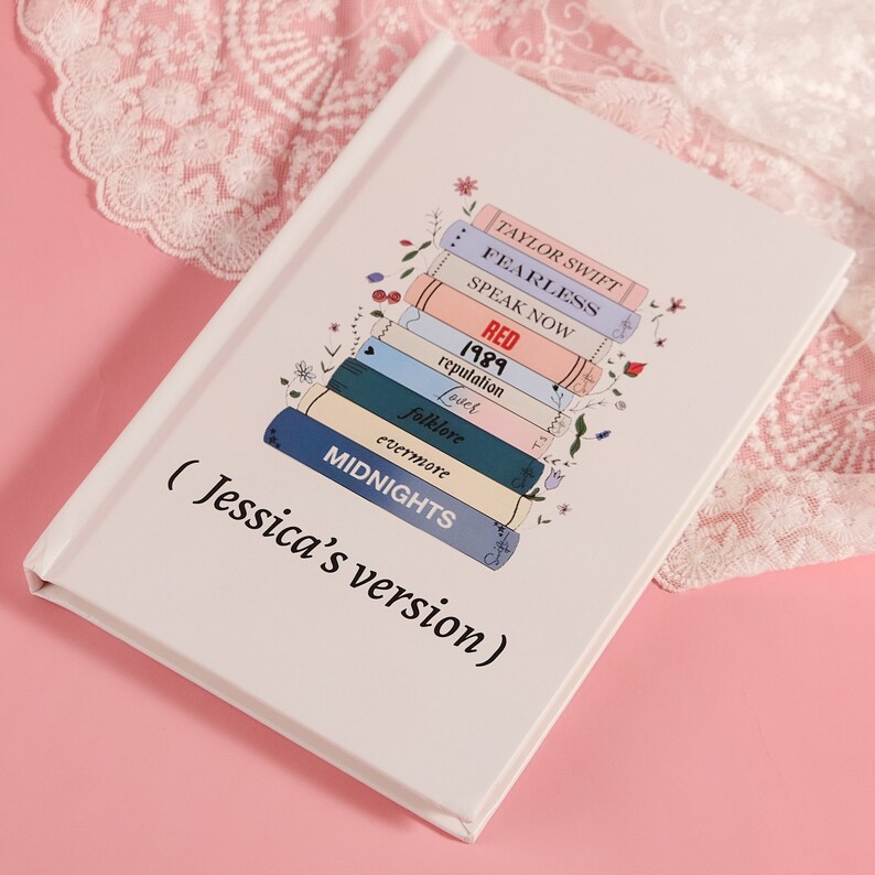 Personalized Hardcover Notebook, Taylor Swift Inspired, Gift Idea