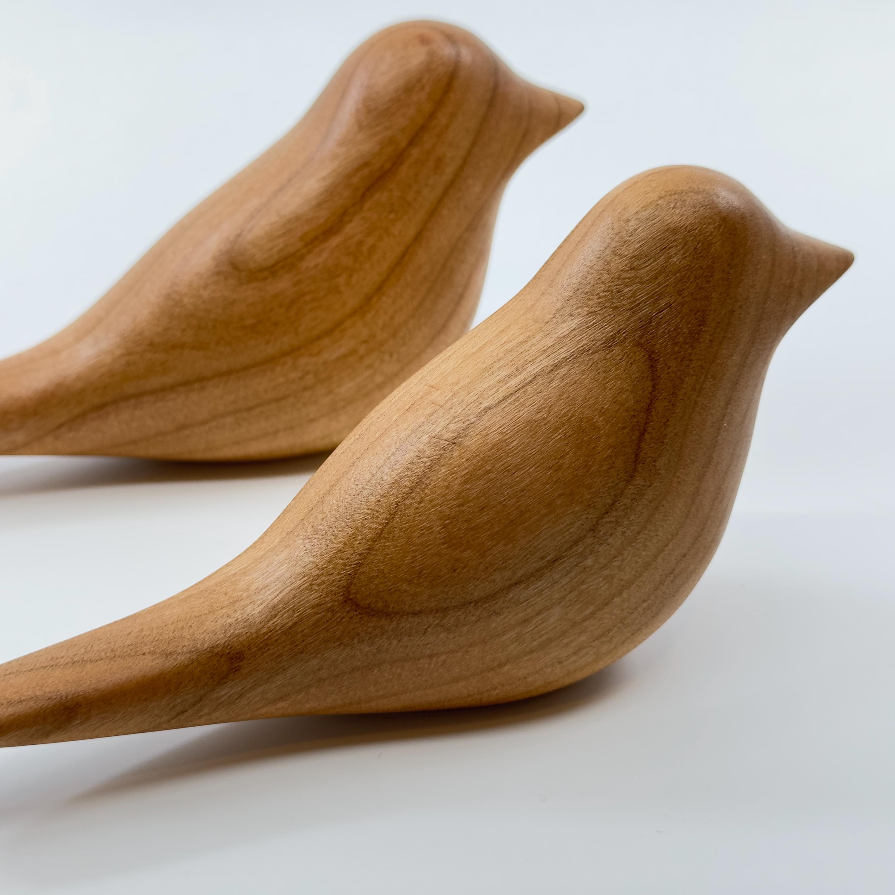 Comfort Bird – Handcrafted Cherry Wood Bird – Display Home Decor