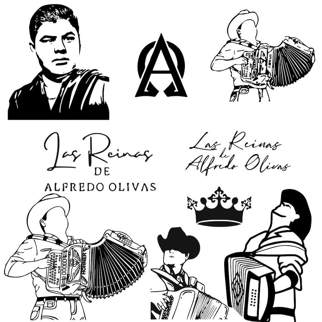 Alfredo Olivas Alfredito Olivas regional mexicano en svg Etsy México