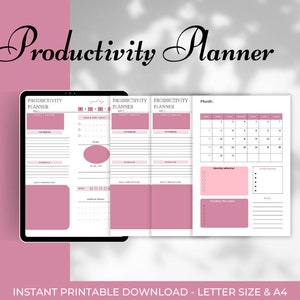 Productivity Planner Printable | Ultimate Life Journal | Daily ...