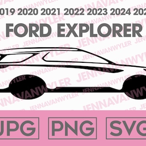 SVG download Ford Explorer Sticker Window Decal 2019 2020 2021 2022 2023 2024 2025 print file for cricut, plotter