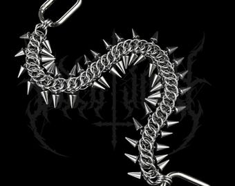 "Centipede" trouser chain, stainless steel chain, chainmail alternative accessories