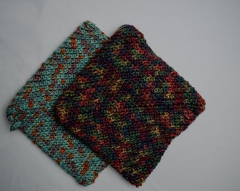 Pot Holders Cotton Double Thick Hot pads, Table Trivet - Pick your color