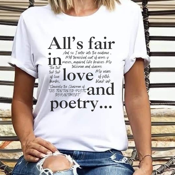 All is fair in love and poetry Digital download SVG and PNG