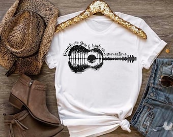 Drunk on You Guitar PNG: Design di sublimazione di musica country (PNG digitale)