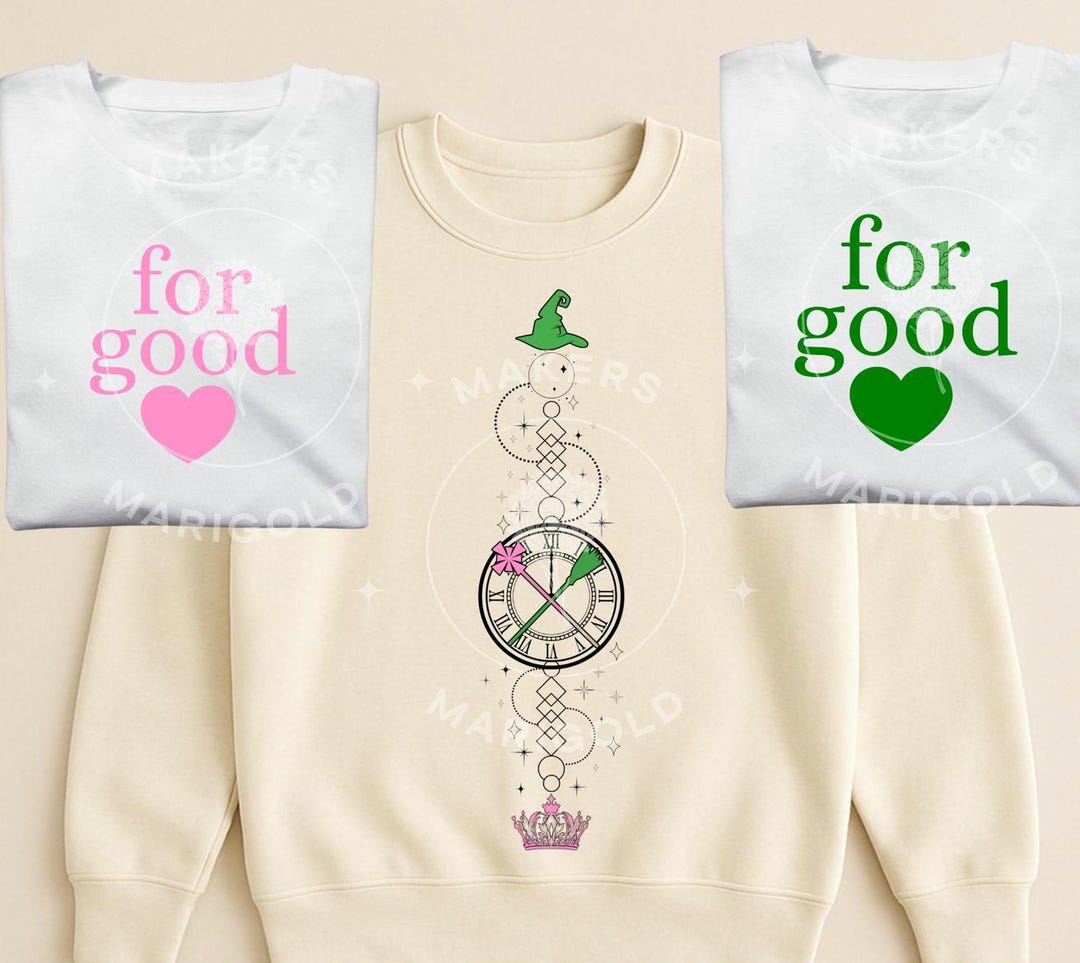 Wicked Inspired Shirt Designs | for Good PNG Bundle | Green Witch Hat ...