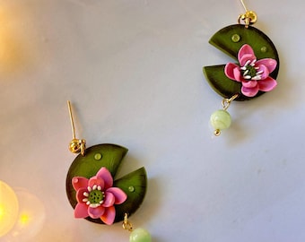 Flower Earrings / Polymer Clay Earrings, Clay Earrings, Floral Clay Earrings, Flower Clay Earrings, Handmade Earrings, Gifts For Her