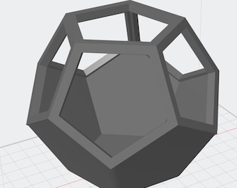 3D Printed Dodecahedron Plant Pot