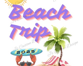 Premier voyage à la plage PNG, voyage à la plage pour enfants, conception de t-shirt, conception imprimable, conception de t-shirt de plage, téléchargement numérique