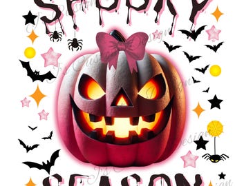 Spooky Season PNG, conception de chemise Halloween, conception imprimable, conception de tee-shirt bootleg, téléchargement numérique, Halloween png, sublimation Halloween png