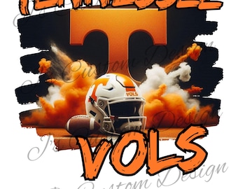 TN vols PNG, football, conception de t-shirt, conception imprimable, conception de tee-shirt bootleg, téléchargement numérique, vols, conception de football universitaire