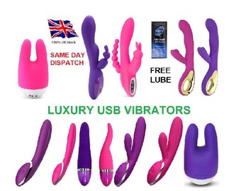 LUXUS Massagegerät Vibrator Dildo USB Aufladbar Weiblich Männlich Anal Butt Plug Reife Erwachsene Sexspielzeug für Frauen Männer Paare