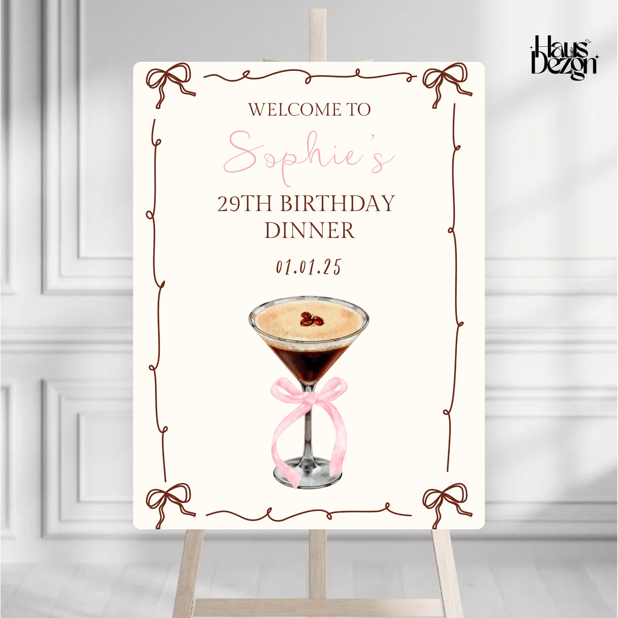 Fascia Per Addio Al Nubilato 'Bride To Be' Con Tema Martini – 160 X 9,5 Cm – Decorazione Per Feste