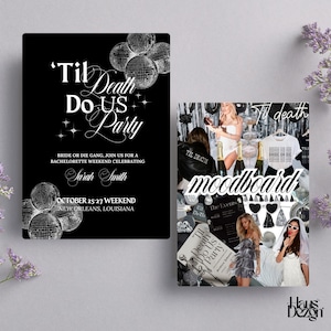 Til Death Do Us Party Bachelorette Party Weekend Vorlage und Reiseplan- Braut oder Die- RIP Single Life- Trending Theme