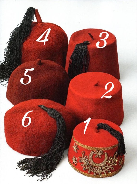 Moroccan Red Hat Tarboush Fez - Authentic From Fes, With  display picture 1