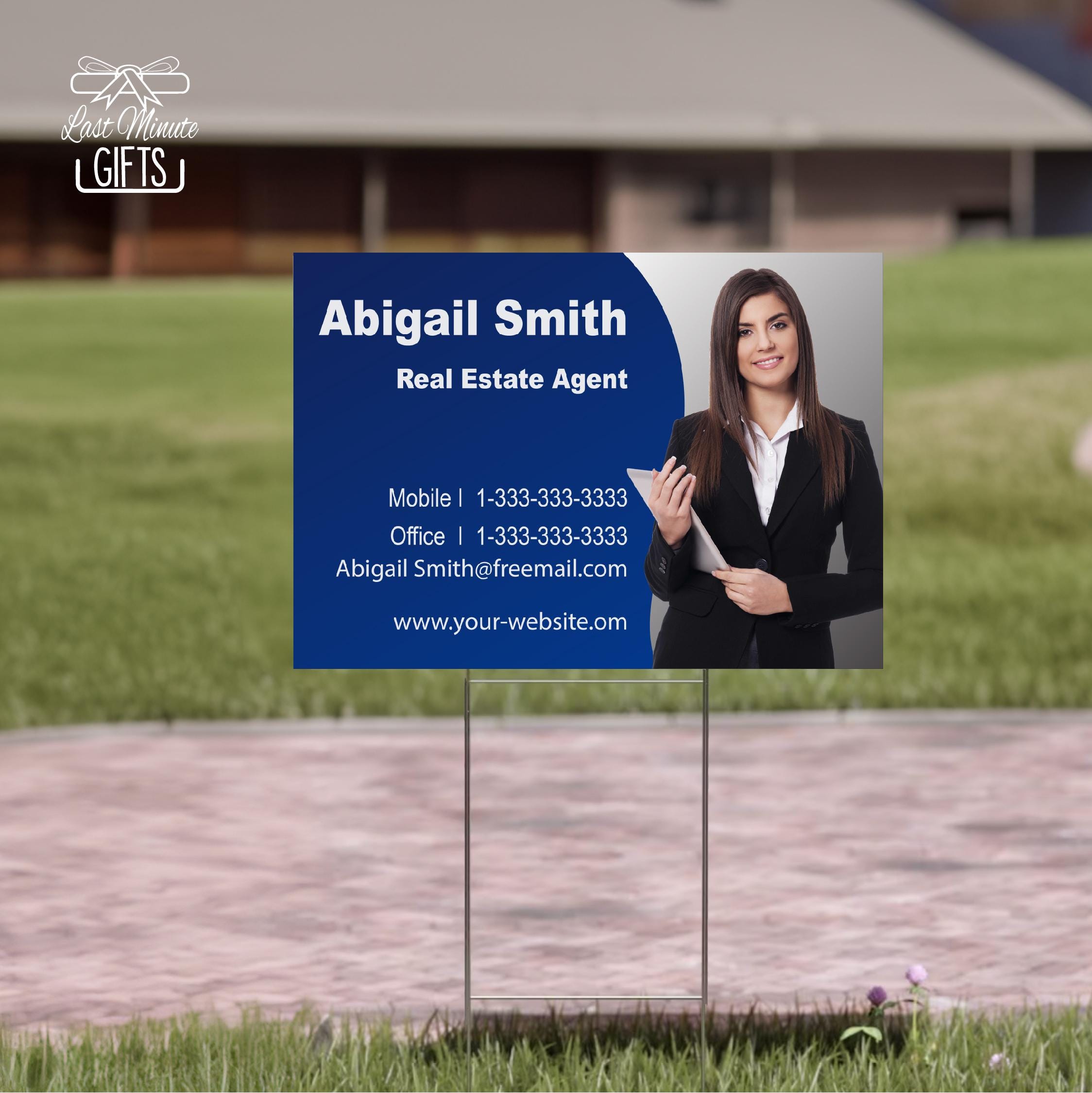 Custom Real Estate Sign, Real Estate Yard Sign, Property Sign, Real ...
