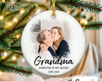 Personalisierte Oma Erinnerungsverzierung: Foto-Erinnerungsgeschenk