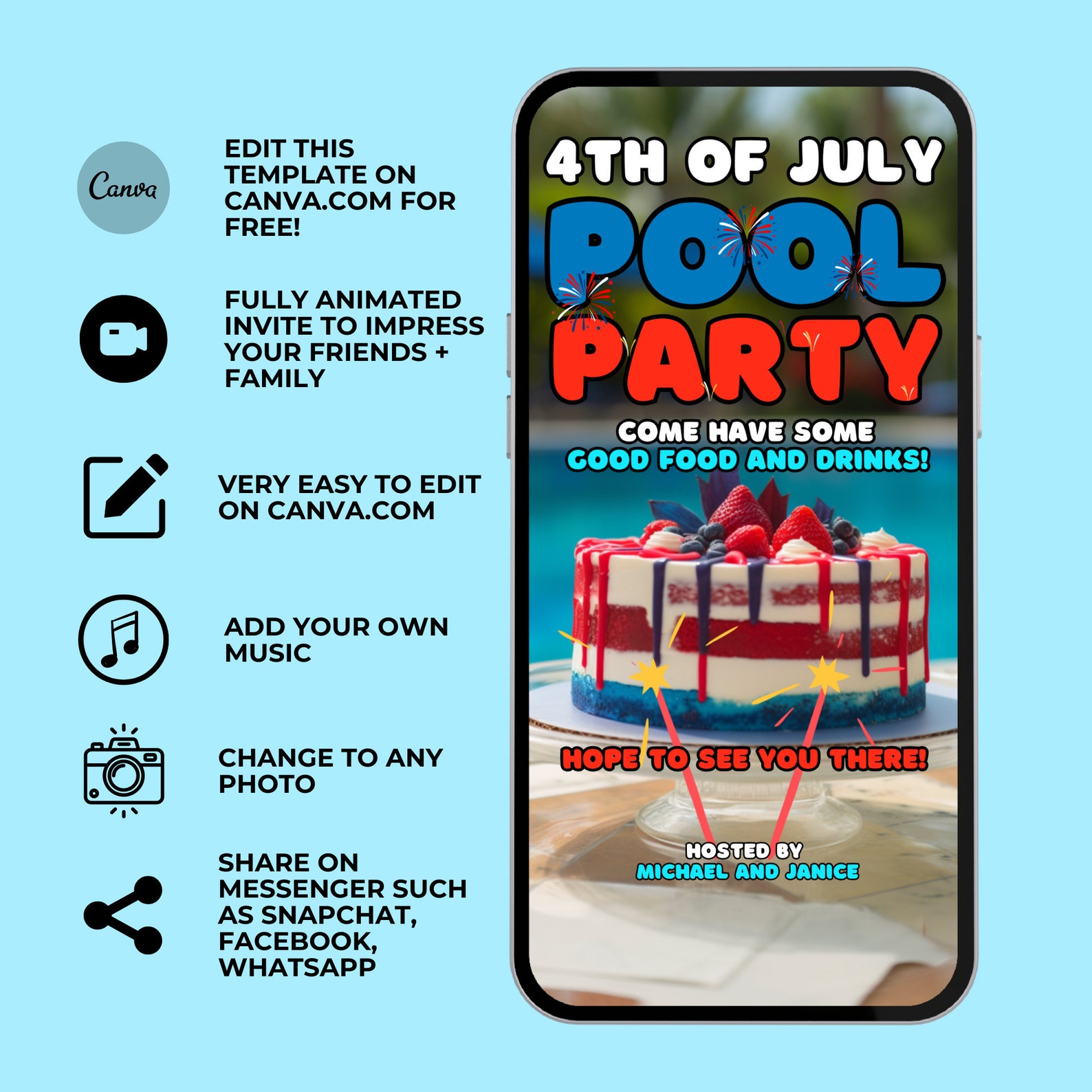 fourth of july evite