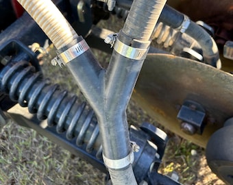 1" hose Y pipe connector