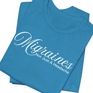 Migraine Awareness Tee, Gift for Friends, Support Wellness Shirt, Migraine not just a headache, Migraine t shirt, Migraine Awareness T shirt
