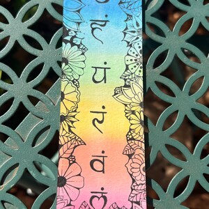 Hand Drawn Chakra Bookmark Watercolor and Ink - Etsy