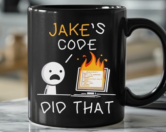 Personalised Coding Mug - Custom Programmer Coffee Cup, Tech Humor, Office Coding Gift, Software Developer Present, Computer Geek Mug, Nerds