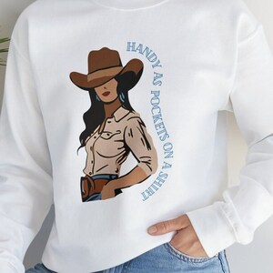 Western Sweatshirt Horse Lover Gift Cowgirl Sweatshirt Horse Girl Crewneck Cowgirl Sweater Western Apparel Gifts for Horse Lovers Gifts