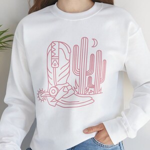 Western Sweatshirt Horse Lover Gift Cowgirl Sweatshirt Horse Girl Crewneck Cowgirl Sweater Western Apparel Gifts for Horse Lovers Gifts