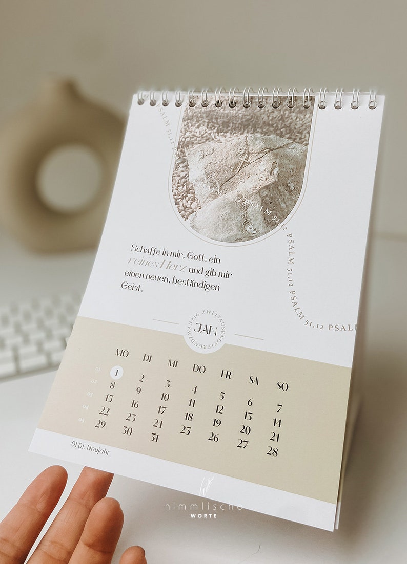 TABLE CALENDAR 2024 Psalm Prayers Etsy
