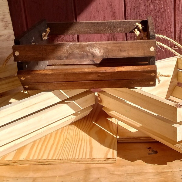 Handmade Cedar Gardening Basket/Decorative Basket/Trug/Cedar trug