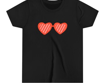 Youth Valentines Tee, Soft Valentines Shirt for kids, Fun Valentines Kid's Shirt