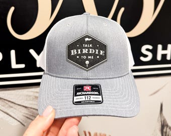 Talk Birdie to Me Golf Hat | Funny Golf Gift for Dad or Grandpa | Father’s Day Golf Cap | Men’s Golf Hat | Golfing Grandpa Hat