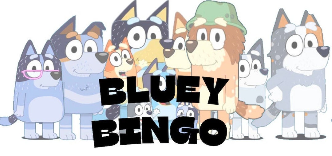 Class Set of Bluey Inspired Bingo (Instant Download) Etsy