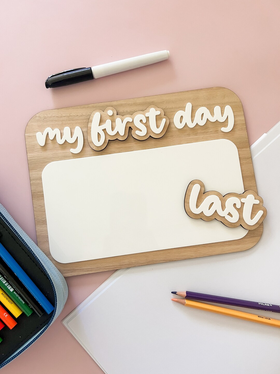Simple First / Last Day Board - Etsy
