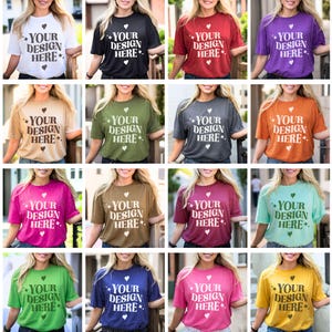 35+ Colors Bella Canvas 3001 Mockups, TShirt Mockup Bundle, 3001 Bella Canvas Bundle, POD Mockup, Best Print on Demand T-Shirt Mockup Bundle