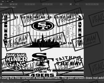 32 Football Team Tumbler Wrap SVG & Laser File Pack – Full Wrap Designs for 30oz/40oz –LightBurn