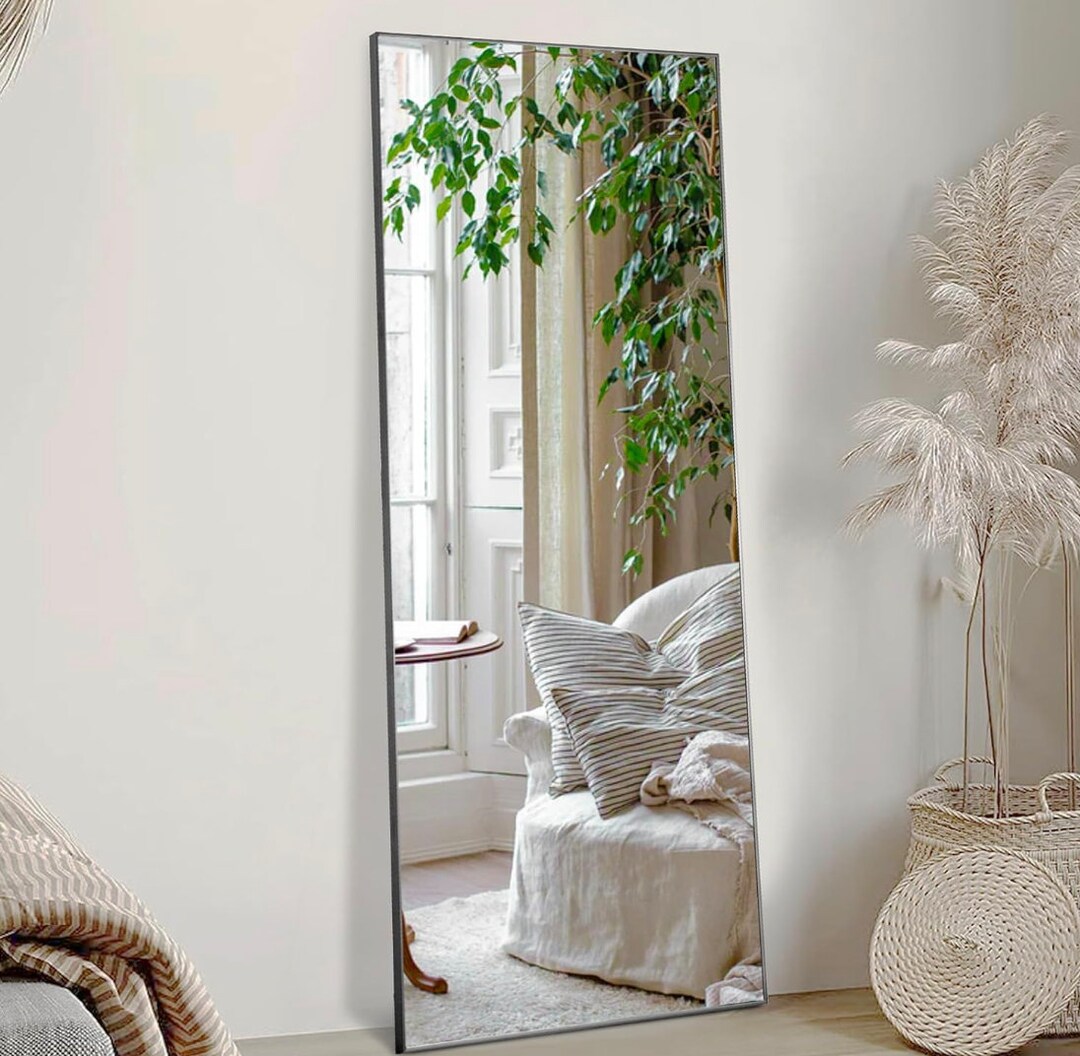 59x16 Fulllength Mirror Gold Frame Floor Etsy