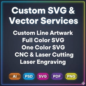 Benutzerdefinierte SVG-Konvertierung: Bild in Vektordatei für Cricut, Silhouette | Entfernung des Bildhintergrunds