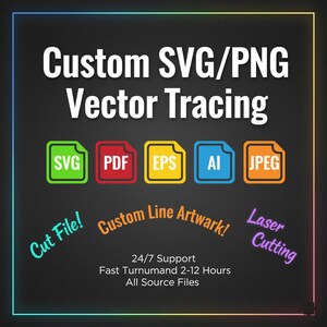 Custom SVG & Vector Conversion | Logo Tracing Services | Cutting Files ...
