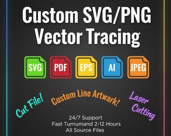 Custom SVG & Vector Conversion | Logo Tracing Services | Cutting Files | Image Background Removal