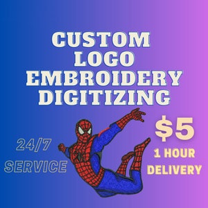 Custom Embroidery Digitizing, Logo Digitizing, Embroidery Digitizing Service, Image Digitizing Embroidery, Custom Digitize