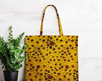 Tote bag africain - tote bag wax - sac pagne - sac africain - sac ethnique - tote bag - tote bag fleurs de mariage-tote  bag fleurs -sac wax